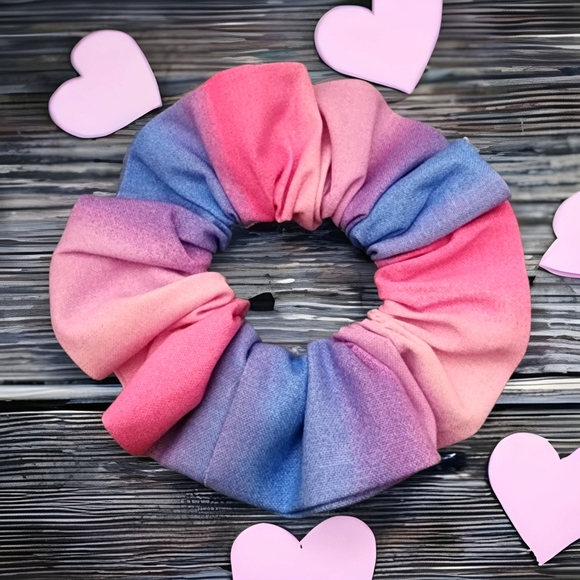 Cotton Candy Colorful Scrunchie - Picture 1 of 15